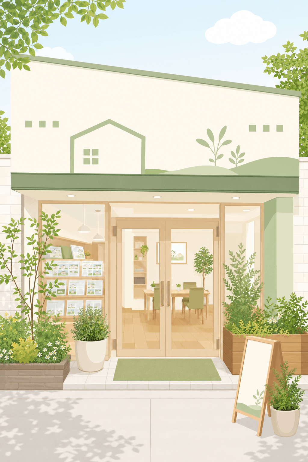 相談窓口店舗のイラスト